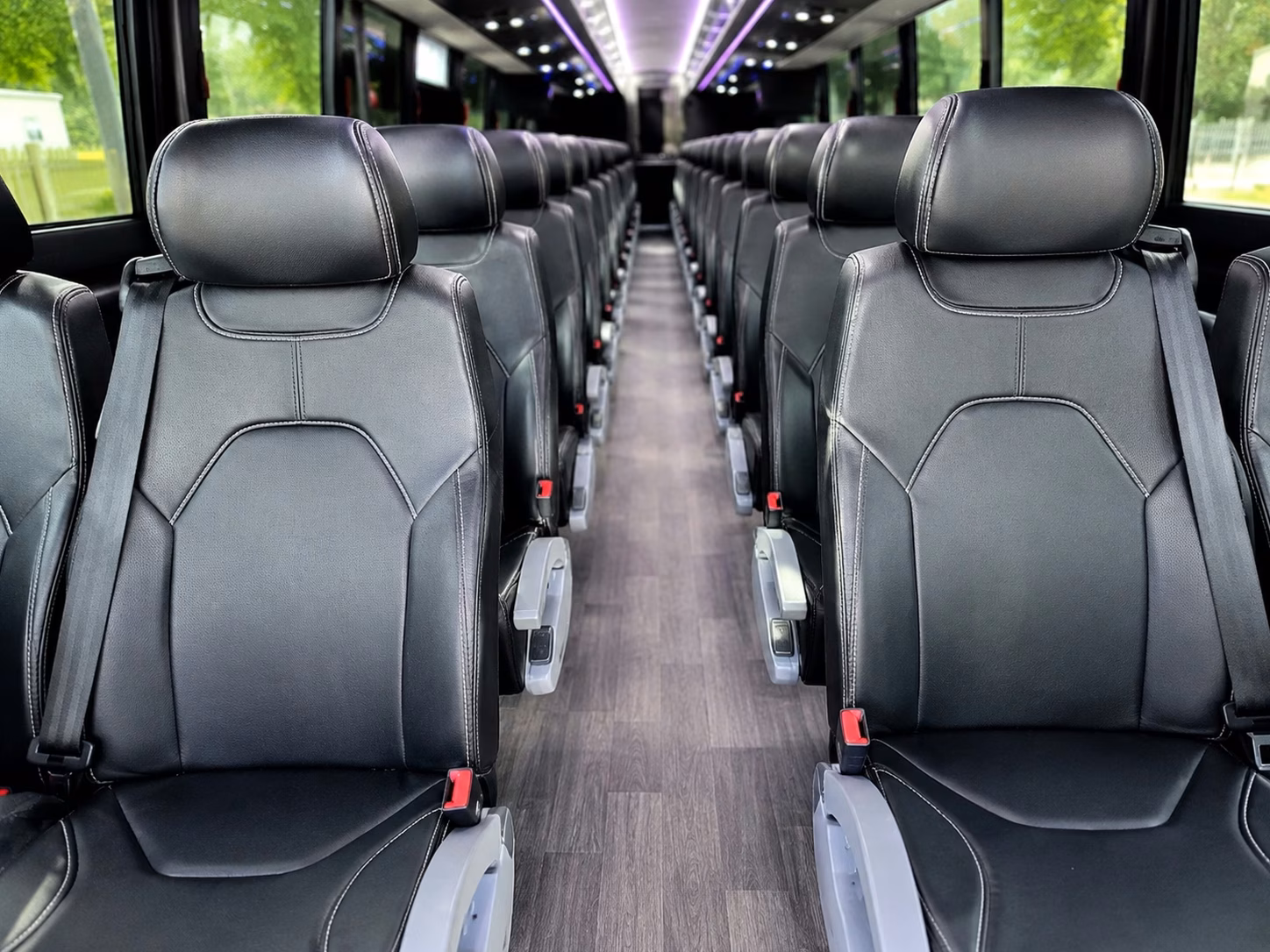 compton charter bus interior