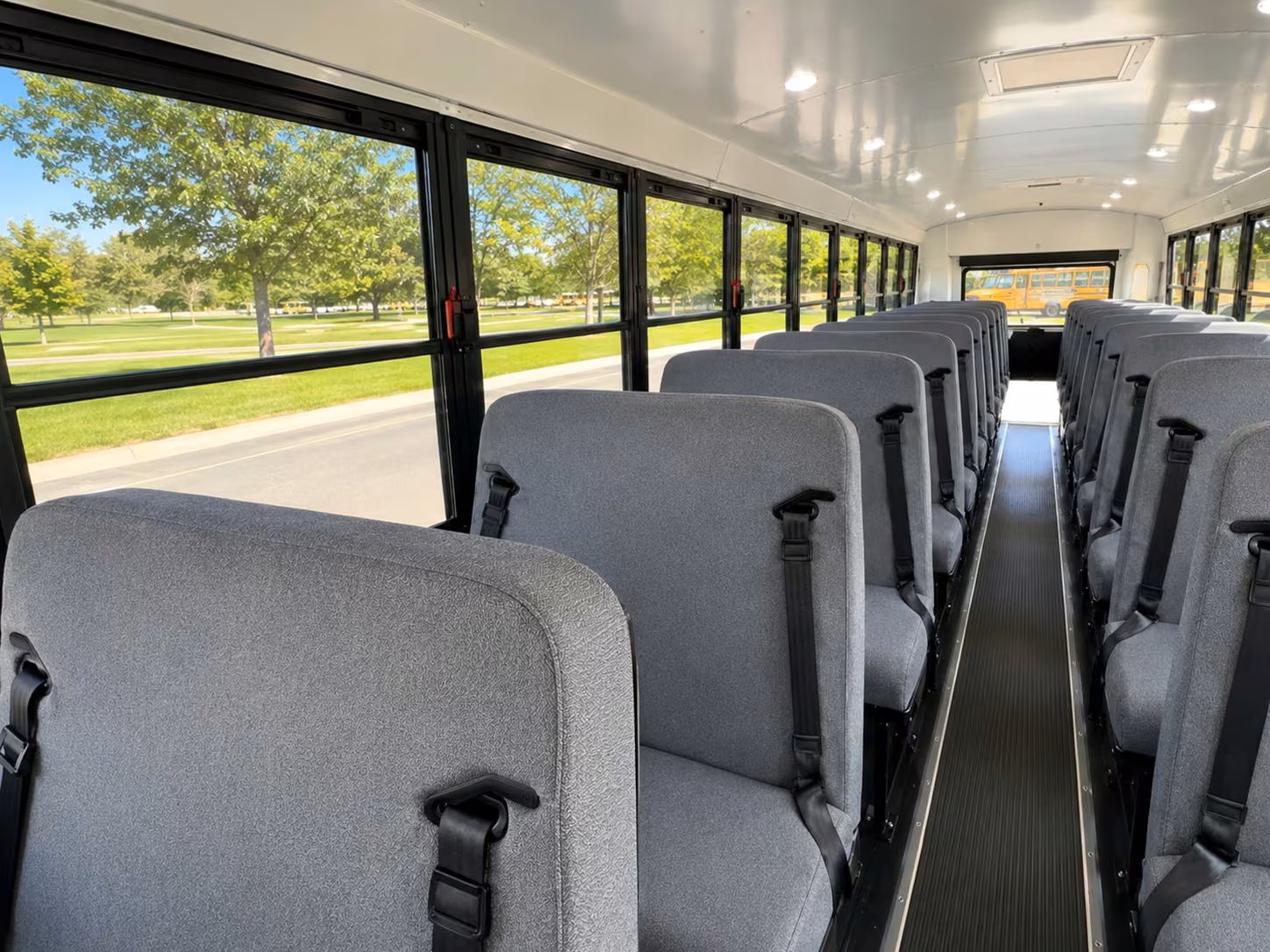 school bus inside