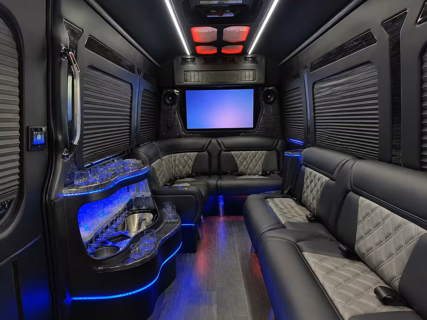 sprinter van rentals for intimate compton prom groups
